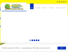 Tablet Screenshot of prefabricadosmartinbrito.com